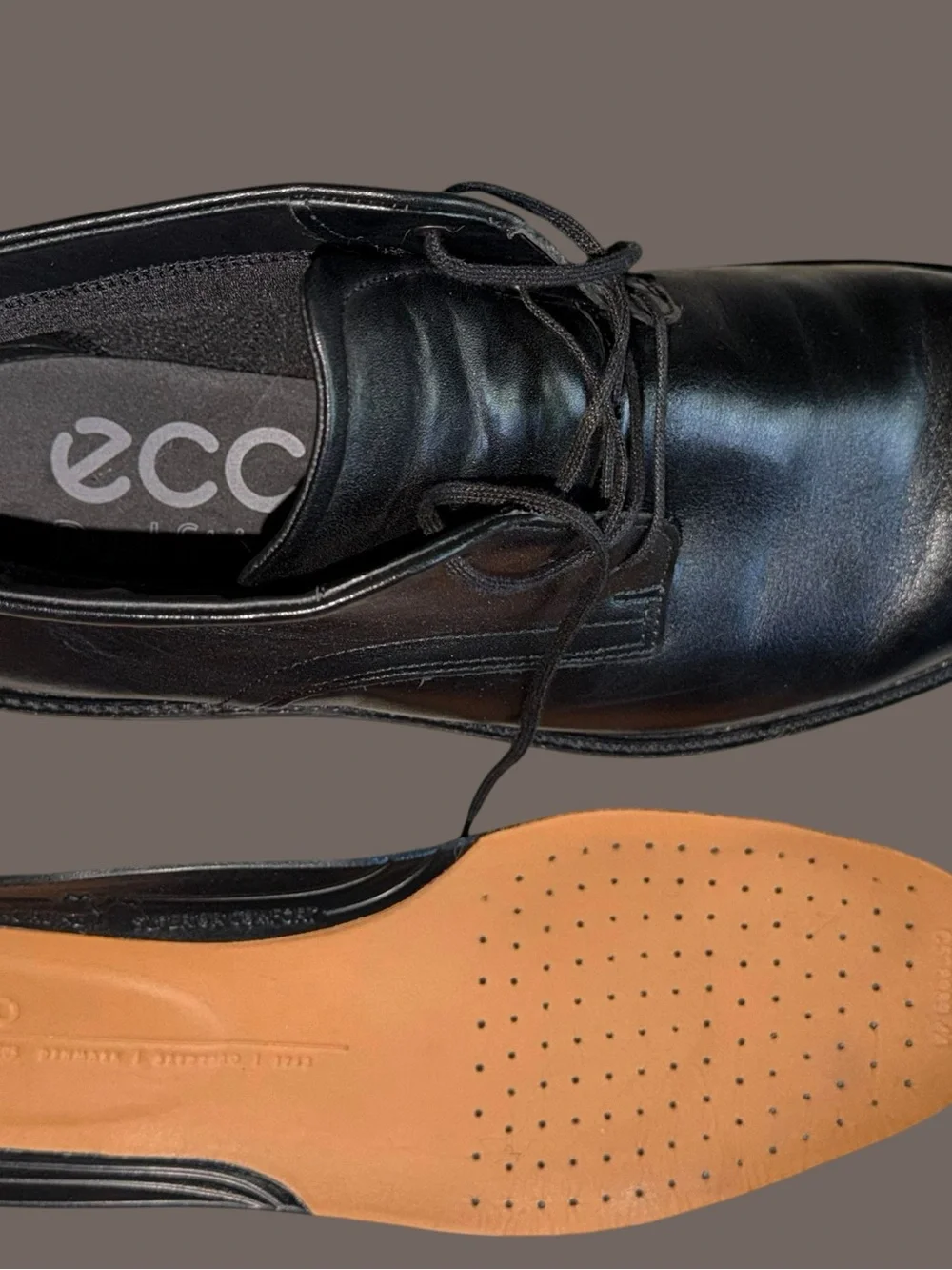 ECCO Men's Black Leather Ankle Chukka Boots Size 10-10.5 EU 44 Dark Academia